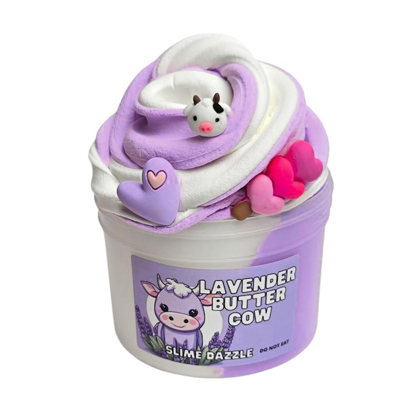 Slime Lavender Butter Cow Slime Made in USA Butter Slime