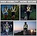Famnosta Running Reflective Vest Gear 3 Pack Adjustable Safety Vest for Women Men High Visible Reflective Straps Vest for Running Cycling Motorcycling (Green,Blue,Grass Green)