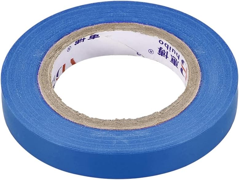 uxcell Insulating Tape 10mm/0.39inch Width 14.5M/47.5ft Long 0.15mm Thick PVC Electrical Tape Rated for Max. 400V 80C Use Blue 2pcs