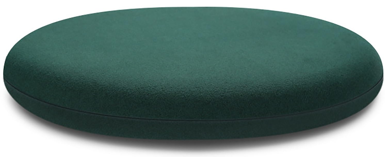 Moismk Green Round Chair Cushion 40/35/45Cm Seat Cushion Memory Foam Anti-Slip Soft Round Stool Cushion Chair Pad(,Diameter: 40Cm)
