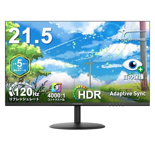 Amazon.co.jp: Minifire モニター 21.5インチ pcモニター 120Hz フルhd