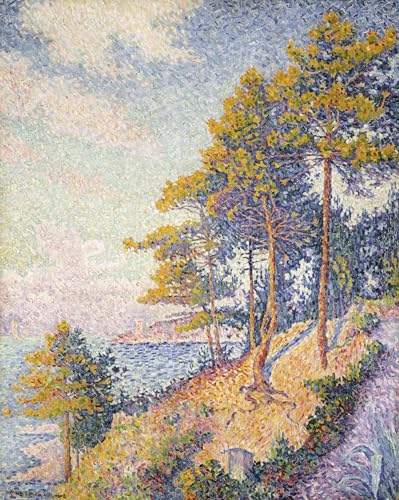Art Tableau Saint Tropez Paul Signac - Impression d'art sur toile déco murale salon 60x90cm
