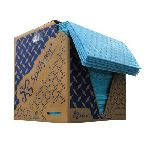 Spilfyter M-70 Blue Oil Only Premium Single Weight Sorbent Pad, 18