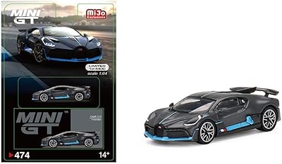 True Scale Miniatures Model Car Compatible with Bugatti Divo Presentation 1/64 Diecast Model Car MGT00474