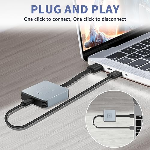 Image of Wireless HDMI Transmitter and Receiver - Plug & Play 2.4 /5GHz Streaming Video /Audio from Laptop, PC to HDTV /Projector /Monitor