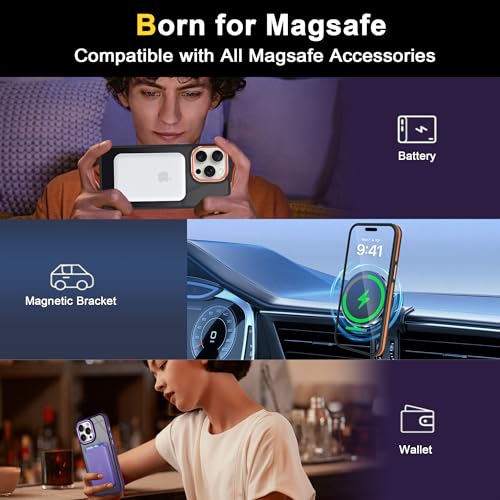 Coque antichoc iPhone 15 Pro Max Magsafe rigide mate avec cache objectif - 4