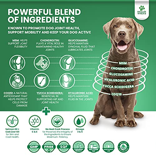 Doggie Dailies Glucosamine for Dogs, 225 Soft Chews, Advanced Hip and Joint Supplement for Dogs with Glucosamine… - Image 4