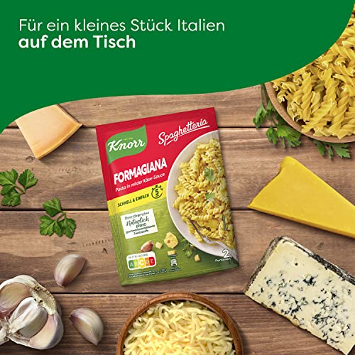 Knorr Spaghetteria Nudel-Fertiggericht Formagiana leckeres Nudelgericht fertig in 5 Minuten 163 g – Bild 6