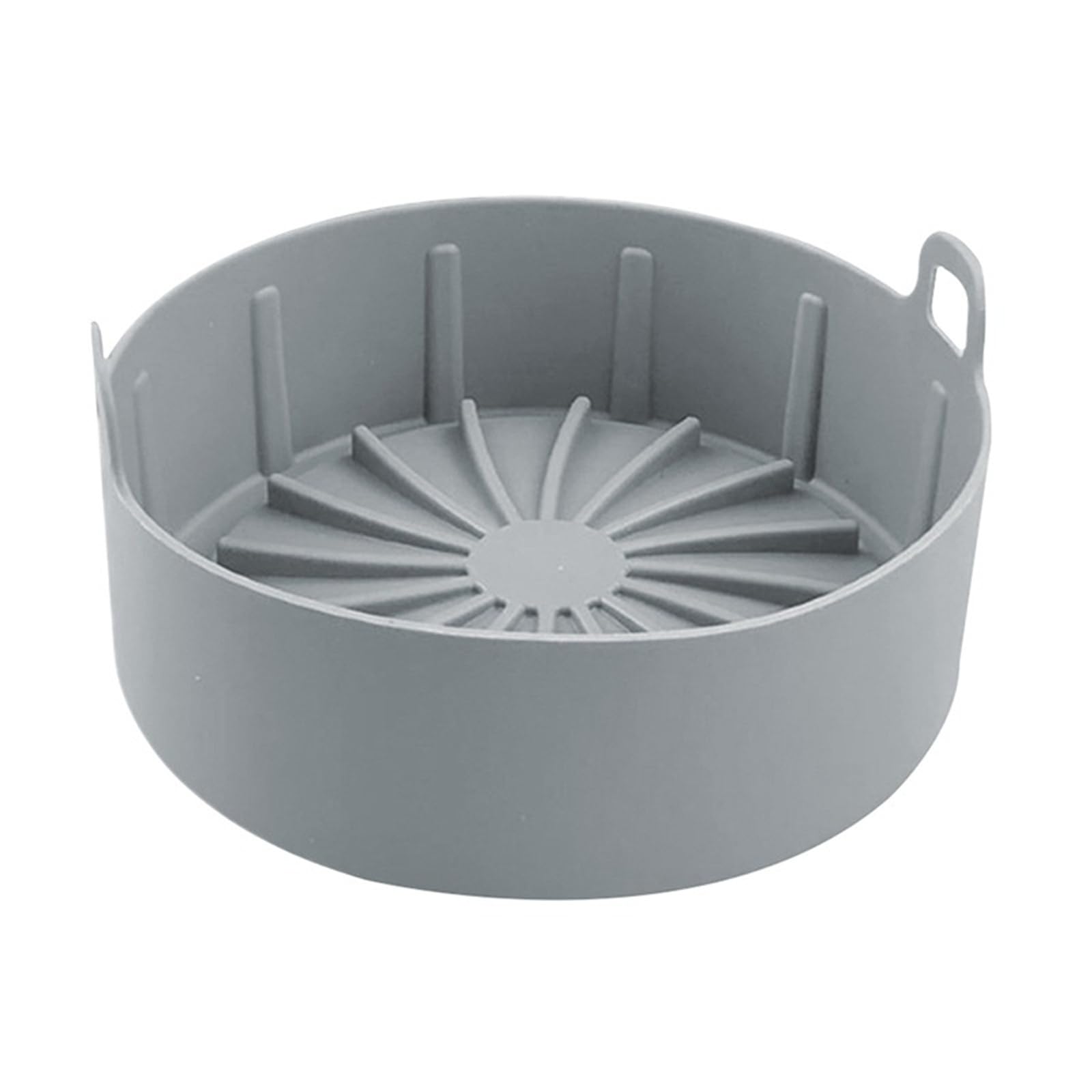 Panier en silicone pour friteuse à air 16 cm gris réutilisable pour four