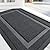 OLANLY Front Door Mat Indoor Outdoor Entrance, Waterproof All-Season, All-Weather Doormat, Sturdy Natural Rubber, Fade Resistant, Low Profile, Easy Clean Patio Porch Entryway Mat, 29.5x17, Grey
