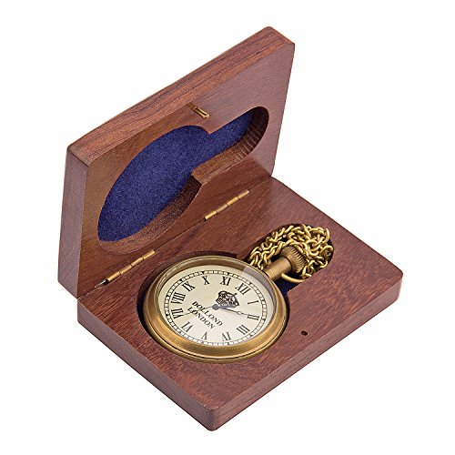 Kartique-Antique-Style-Brass-Pocket-Watch-with-Chain-in-Roman-Numbers-Vintage-Style-Gandhi-Watch-Dial-Dollond-London