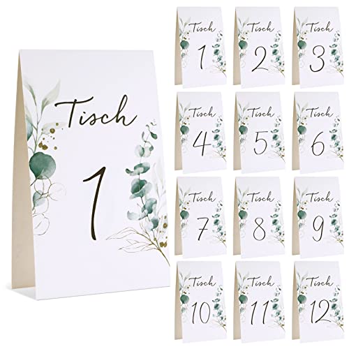 COLOFALLA 12 Stück Tischnummern 1-12 Eukalyptus Weiß Tischkarten Hochzeit Platzkarten Tischdeko aus Papier Nummern Zahlen für Geburtstag Party Taufe Kommunion Konfirmation COLOFALLA 12 Stück Tischnummern 1-12 Eukalyptus Weiß Tischkarten Hochzeit Platzkarten Tischdeko aus Papier Nummern Zahlen für Geburtstag Party Taufe Kommunion Konfirmation