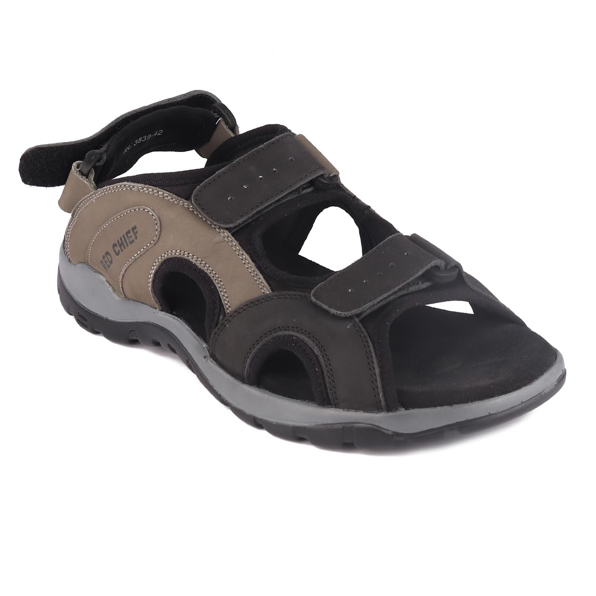 Red Chief Grey and Black Leather Sandals for Men (B0CR7P58T2) Amazon Price History, Amazon Price Tracker