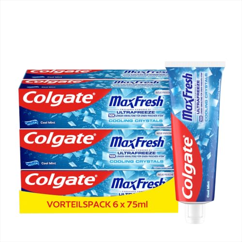 Colgate MaxFresh Cooling Crystals Zahnpasta 6x 75 ml – Ansicht 1