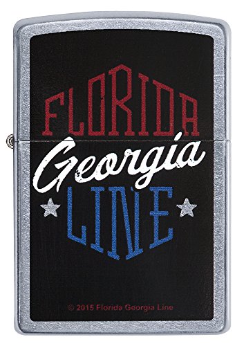 Zippo Florida Georgia Line Pocket Lighter, Street Chrome
