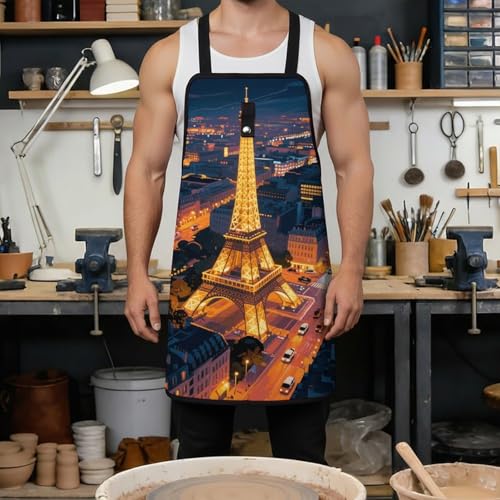 Delantal de trabajo para talla universal con 9 bolsillos miniatura 4