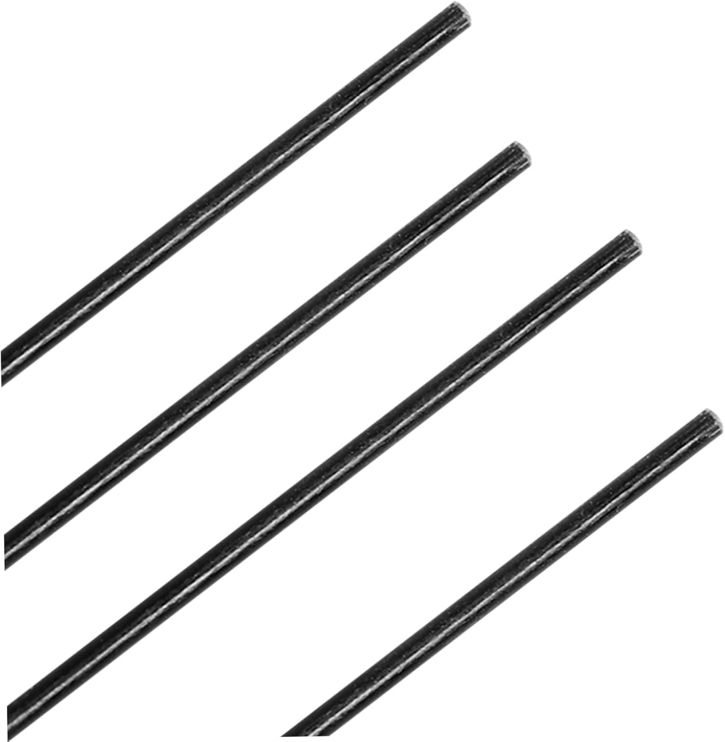 4pcs Black Plastic Kite Support Rods for DIY Kite Assembly and Model Making Lightweight Sturdy Horizontal Cross Bars for Enhanced Stability in Outdoor Flying