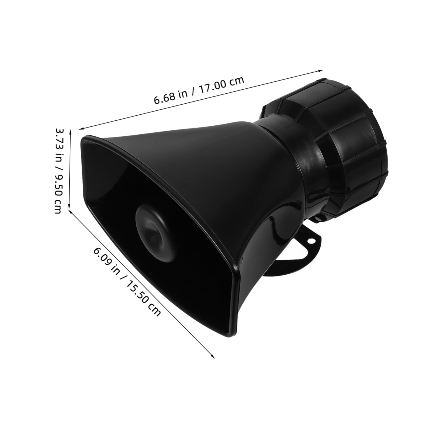 PRETYZOOM 12V Loud Air Horn Single Trumpet with Distinct Sounds for Truck Motorcycle Suv and Van Black Random Style Switch Durable Design for Use