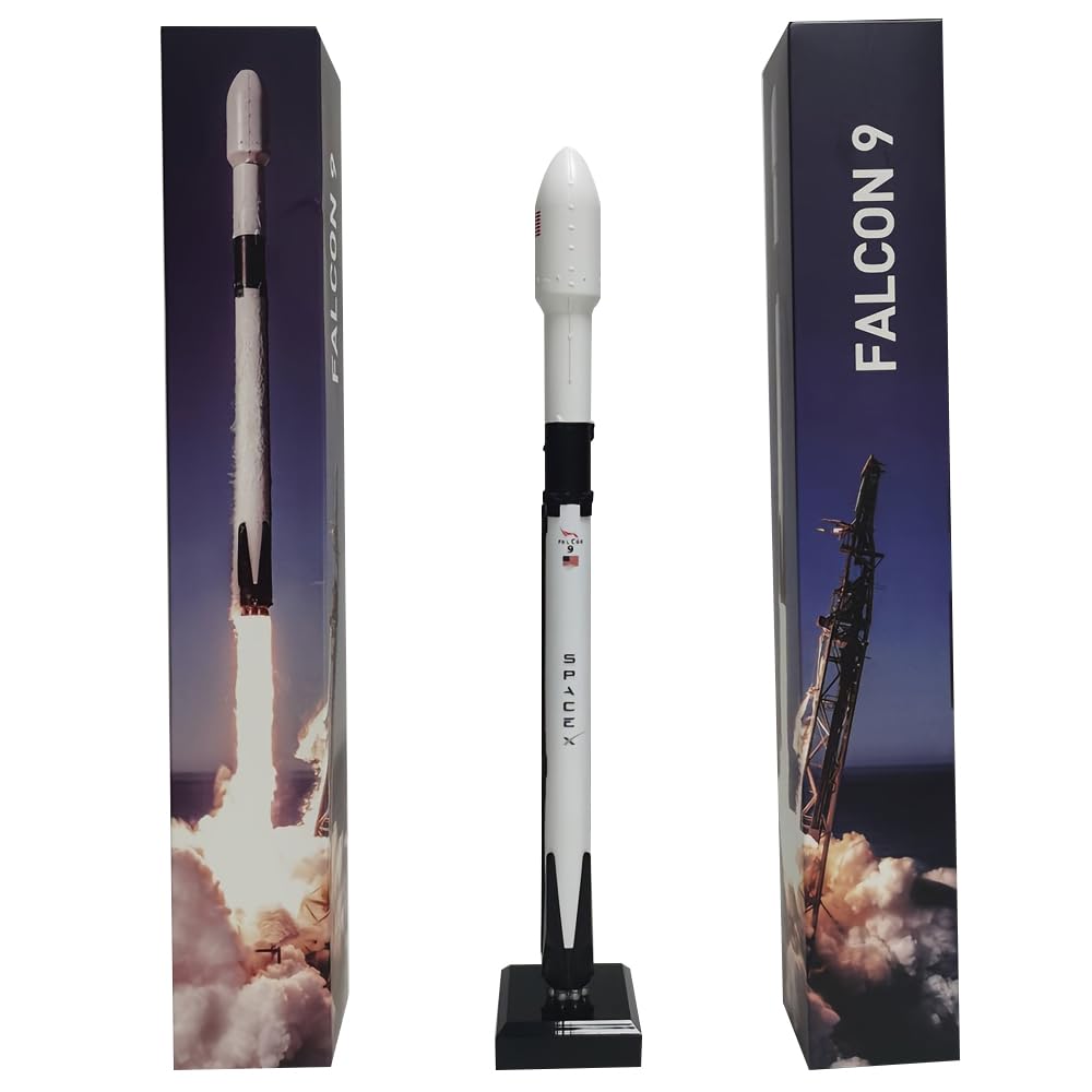 Amazon.com: suliutoys 1/233 SpaceX Falcon 9 Metal Alloy Diecast Rocket ...