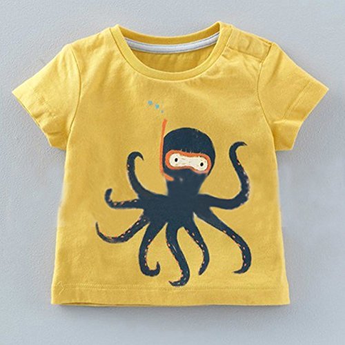Image of Little Boys Short Set Pajamas for Boys 100% Cotton Toddle Firetruck Dinosaur Sleepwear Summer Clothes Size 2-7T