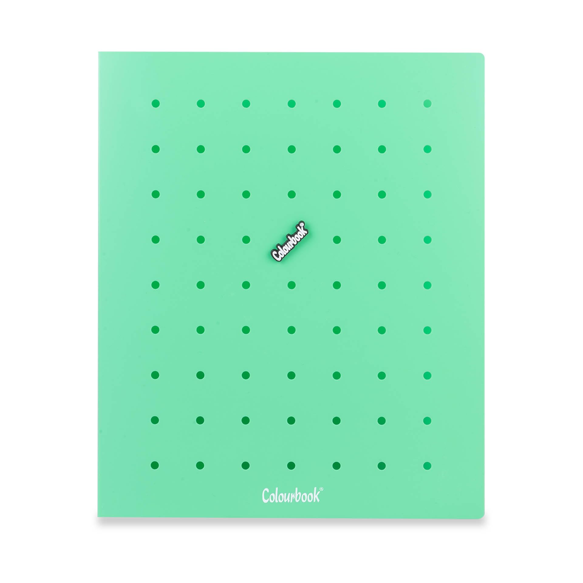 Colourbook Pin It Raccoglitore ad Anelli A4 Personalizzabile Irish Green - 4 Anelli D30, Dorso 3cm, 63 Fori per Pins e Charms, Pin Colourbook Incluso