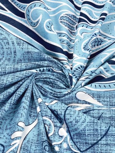 Image of 300 TC 100% Pure Cotton Bedsheet for Double Bed King Size (90x108) inch, Jaipuri Print Double Bedsheet with 2 Pillow Covers, Premium Printed Flat Bed Sheet