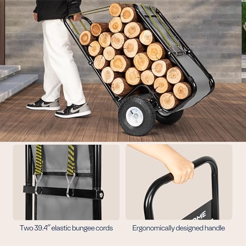 VIVOHOME Firewood Cart Medium