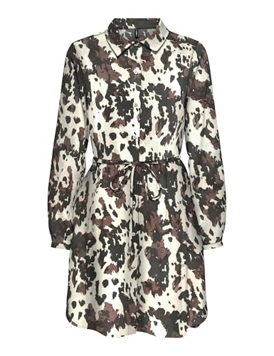 Robe chemise ONLY en marron Chocolate Lab fluide et élégante taille M