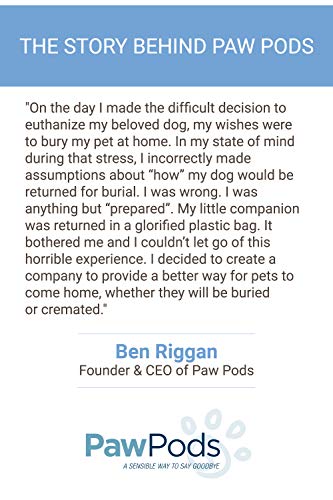 Paw Pods Biodegradable Pet Casket, Medium Pod