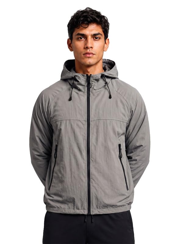 chkokko Sunscreen Jacket For Men With Hood | Advanced Upf 50+ UV Ray Sunblock Sunscreen | Water-repellent Lightweight Nylon Cooling Quick Dry Fabric | Sports Cycling Travel & Dailywear-picture-11