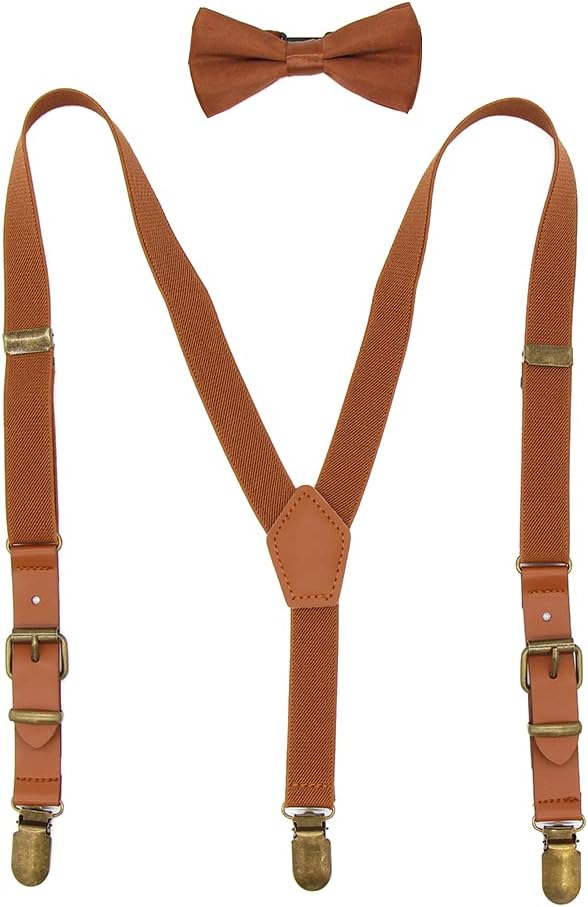 Kids Suspenders Bow Tie Set