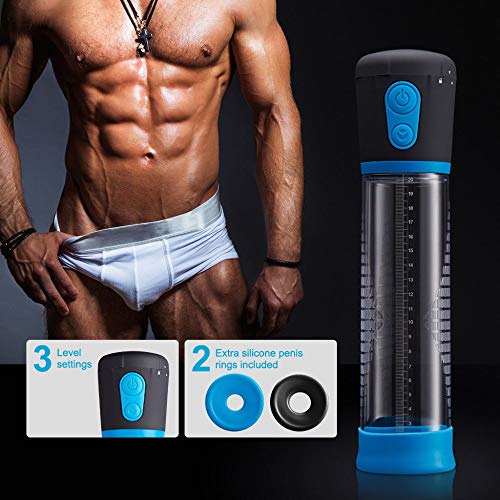 QWERTOUR Elektrische Penis-Pumpe Erweiterung Pump Vergrößern Automatische Vakuumsaugschalen Penis verlängern Spielzeug Übung für Männer - Image 3
