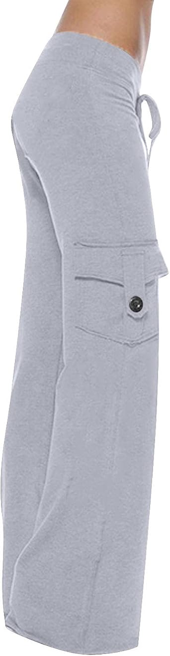 Yoga Pants Women Bootcut Flare Leggings High Waisted Cargo Pants Casual Elastic Waist Pants Workout Gym Leggings