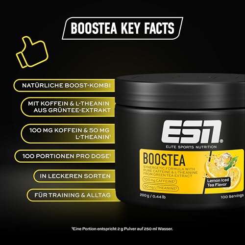 ESN Boostea, Infused Ice Tea Lemon, 200 g – Ansicht 3