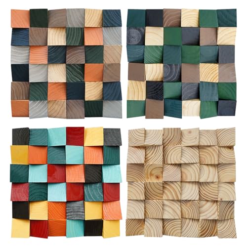 Panneaux muraux en mosaïque 3D bois massif carrelage mural