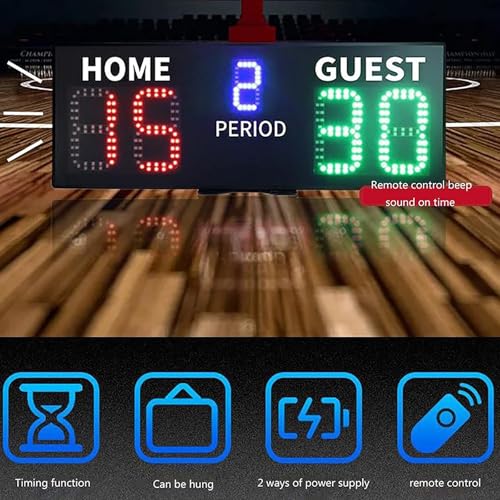 Marcador electrónico digital para baloncesto 5 dígitos miniatura 4