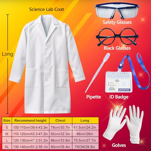 Disfraz infantil científico laboratorio unisex talla S miniatura 3