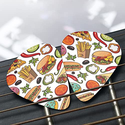 Lot de 12 médiators fins et épais pour guitares acoustiques électriques et acoustiques Motif dessin animé Fast Food - Les Beatles, Paul McCartney, John Lennon, RIngo Starr, George Harrison Lot de 12 médiators fins et épais pour guitares acoustiques électriques et acoustiques Motif dessin animé Fast Food – Image 8