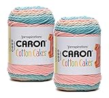 Bulk Buy: Caron Cotton Cake 2-Packs ~ 3.5 oz. Skeins (Morning Dew #49013)