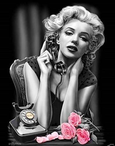 Amazon.com: DGA Marilyn Monroe Stretched Canvas Wood Framed Wall