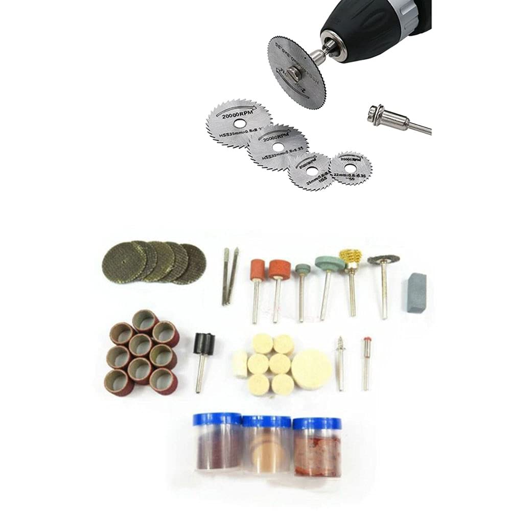 Mini 105PCS and 6pcs Bit Set Quality Drill Rotary Tool Mill Cutter Sander Paper Wire Brush Grinding Accessories (111, Pcs Suitable for Grinding/Cutting/polishing) (B09C3QWJX7) Amazon Price History, Amazon Price Tracker