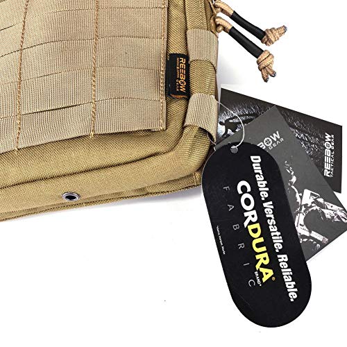 Reebow Gear Tactical Admin Pouch Edc Molle Military Bag Organizer Tan #TOP6
