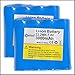 Contixo 7.4V 2S 1500mAh 15C Li-Ion Battery 5500-plug RC Racing Boat T2 (2 Pack)