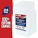 US Art Supply 24-Pack of 11 X 14 inch Professional Artist Quality Acid Free Canvas Panel Boards for Painting - 2-12-Packs (1 Full Case of 24 Single Canvas Board Panels)