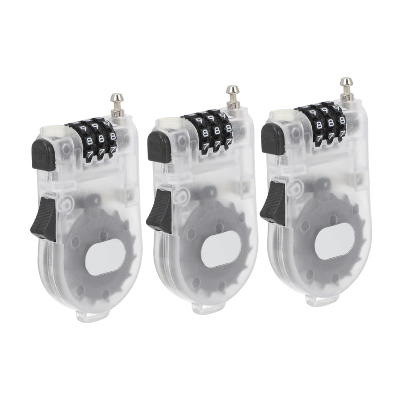 Milisten 3 Ensembles Serrure Antivol Clé Snowboard Chaussure De Ski Bike Lock Locks Serrure Rétractable Antivols De Sécurité Vtt Verrouillage Serrures De Scooter Métal 3 Pièces * 3