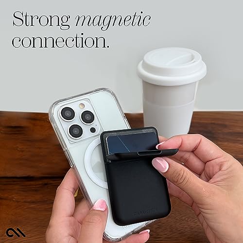 Image of Case-Mate Magnetic Wallet for iPhone - Slim Detachable Flip Closure - Black
