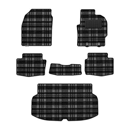 Hotfield トヨタ 互換品 新型 GRヤリス 10系 フロアマット+トランクマット ラゲッジマット 年式:2020年9月〜2024年3月/MT車 マドラスグレー