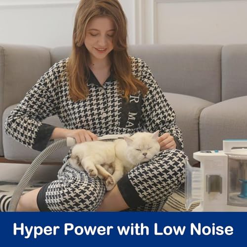 PROMOMO-Dog-Vacuum-for-Shedding-Grooming-with-Max-34L-Dust-Bin-for-Pet-Hair-Shedding-Cleaning-with-4-Grooming-Tool-Electric-Dog-Hair-VacuumolsDog-Cat-Pets-Hair-Cliper