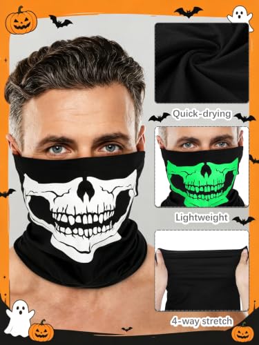 Costume Halloween homme squelette phosphorescent : pyjama combinaison adulte - 3