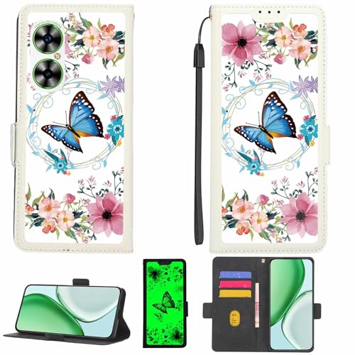 Kinetijy Case Compatible for Acer Sospiro A62 Lite Phone Case Flip Cover [with Tempered Glass Screen Protector][RFID Blocking][Luminous Effect] LPT-LHD